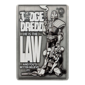 2000 AD - Judge Dredd Comic Book Cover Ingot