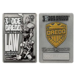 2000 AD - Judge Dredd Comic Book Cover Ingot