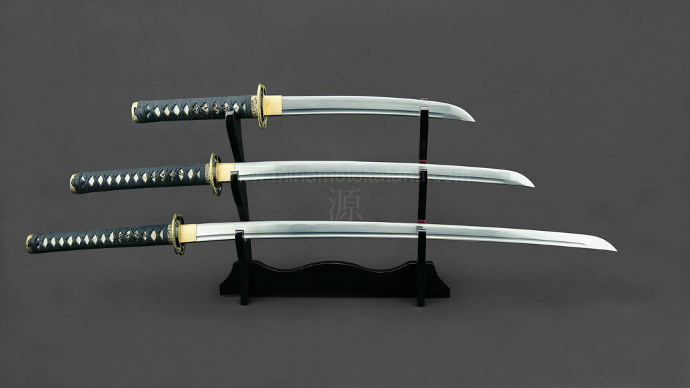 Righteous Dragon' Hand Forged 1095 Katana Triple Set