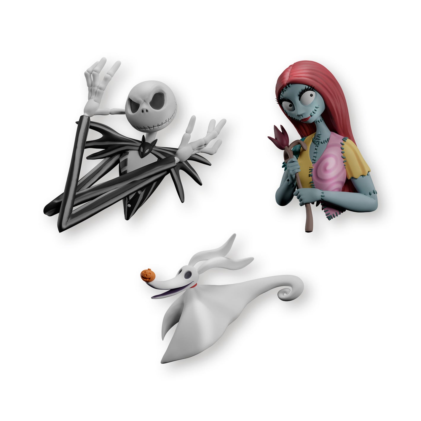 Disney The Nightmare Before Christmas - Officially Licensed Set Of 3 Magnets