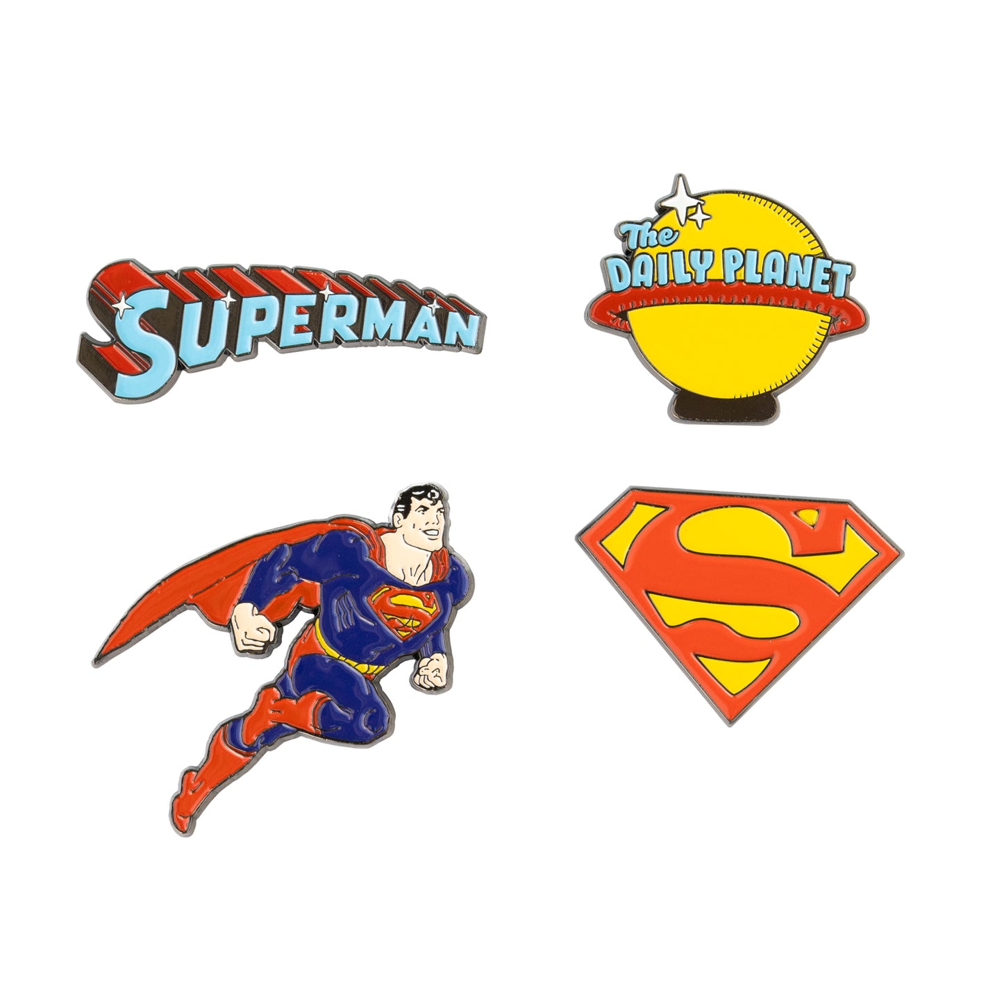 DC Comics - Officially Licensed Superman 4 Pin Set