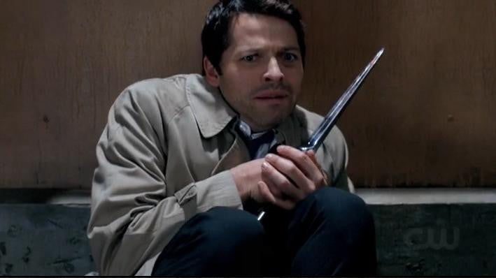 SWAU Authenticated - Misha Collins Signed Castiel Angel Blade From Supernatural