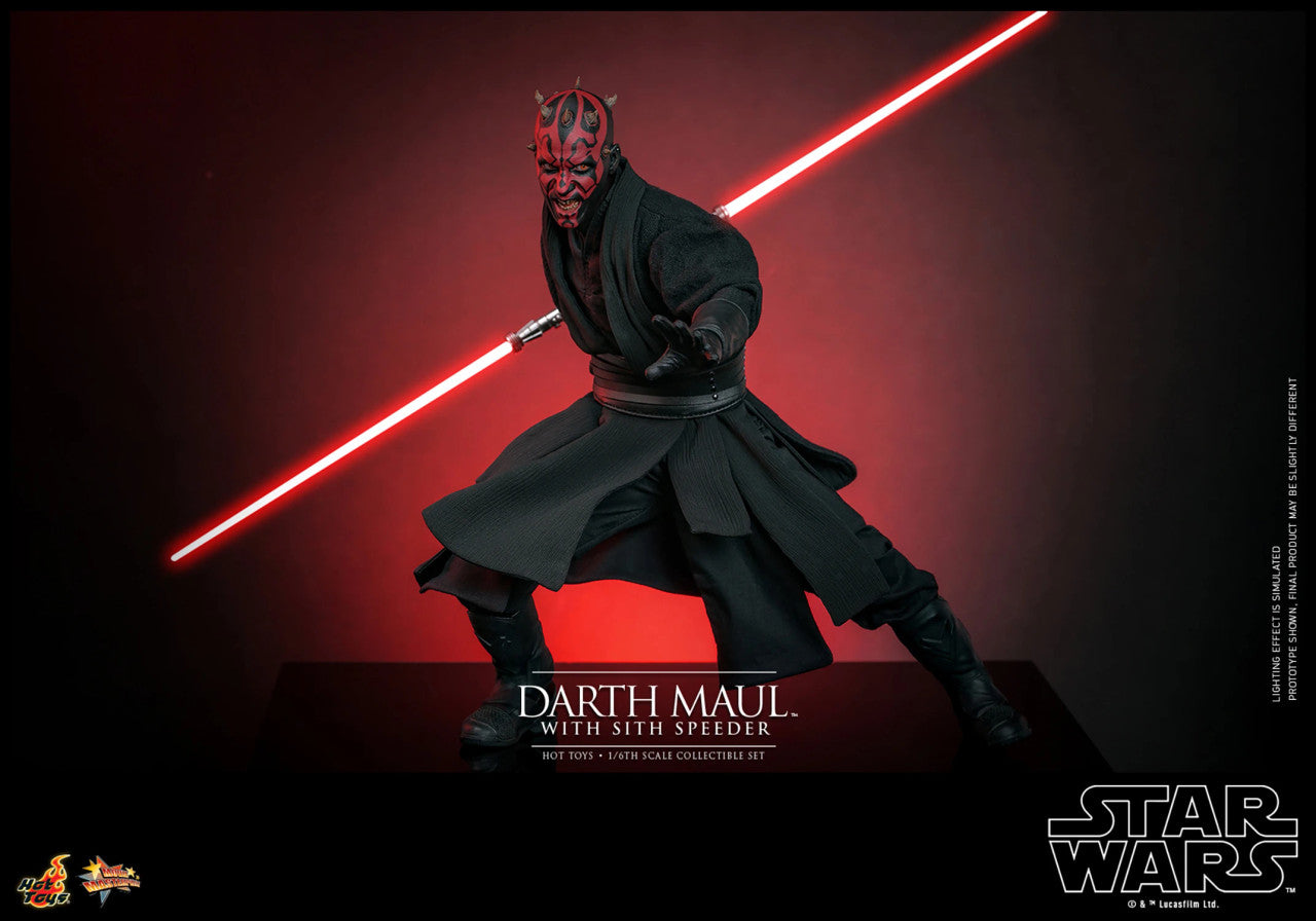 Star Wars - Hot Toys Darth Maul With Sith Speeder **Pre-Order**