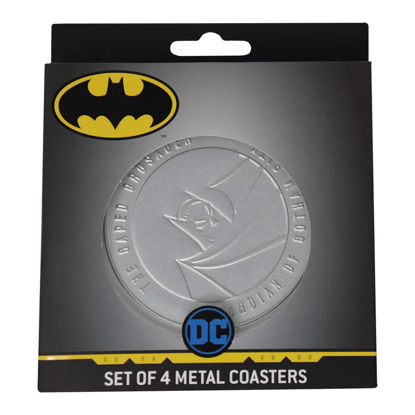 DC Batman - Set of 4 Embossed Metal Coasters