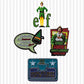 Elf Limited Edition Triple Pin Badge Set