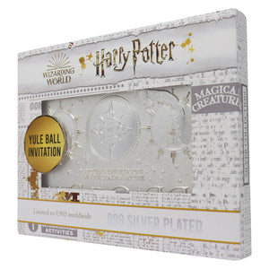 Harry Potter - Limited Edition .999 Silver Plated Replica Yule Ball Ticket