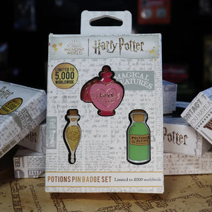 Harry Potter Limited Edition Potions Triple Pin Badge Set