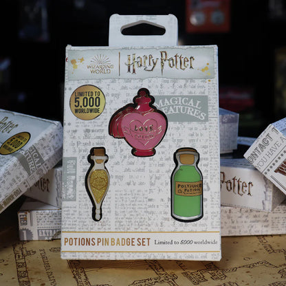 Harry Potter Limited Edition Potions Triple Pin Badge Set