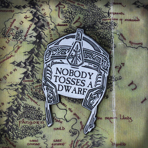 The Lord of the Rings Limited Edition Dwarf Tossing Pin Badge