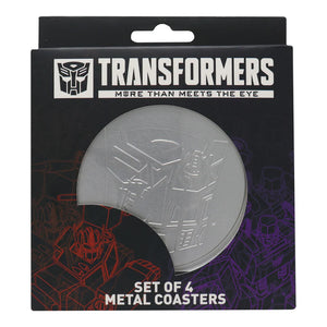 Transformers - Set of 4 Embossed Metal Coasters