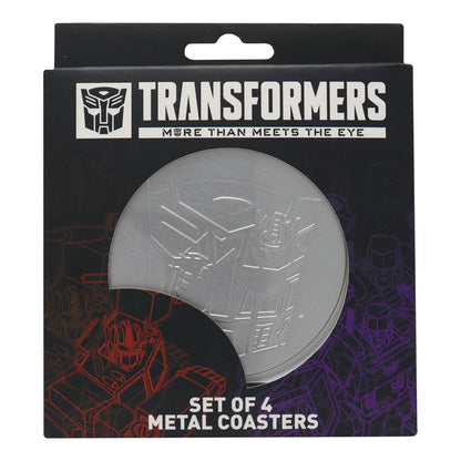 Transformers - Set of 4 Embossed Metal Coasters