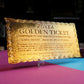 Willy Wonka and the Chocolate Factory - Collector's Edition Replica Golden Ticket