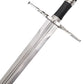 The Witcher - Deluxe Handforged Geralt's Steel Sword (Damascus, Mace Pommel)