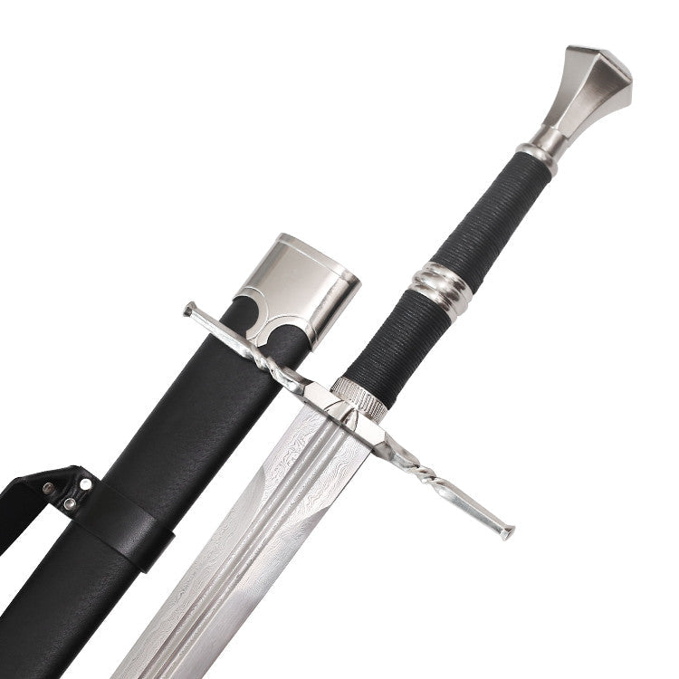 The Witcher - Hand Forged Silver & Steel Damascus Combo Special Offer Save £50