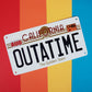Back To The Future Replica Number Plate Tin Sign