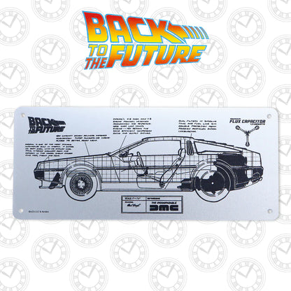 Back to the Future - Limited Edition DeLorean Schematic Fan-Plate