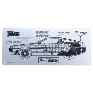 Back to the Future - Limited Edition DeLorean Schematic Fan-Plate