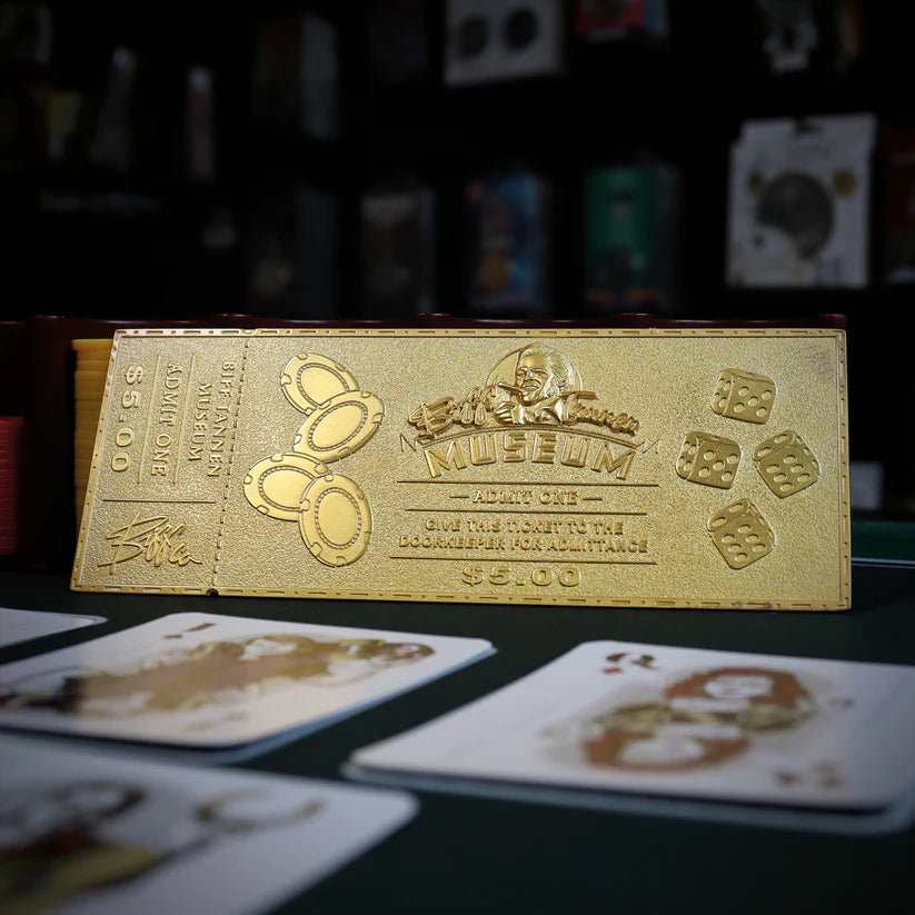 Back to the Future - Limited Edition 24k Gold Plated Biff Tannen Museum Entrance Ticket