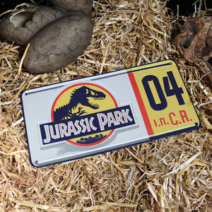 Jurassic Park - Replica License Plate Tin Sign