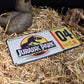 Jurassic Park - Replica License Plate Tin Sign