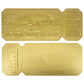 Jaws 50th Anniversary 24k Gold Plated Regatta Ticket Collectible