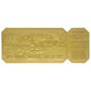 Jaws 50th Anniversary 24k Gold Plated Regatta Ticket Collectible