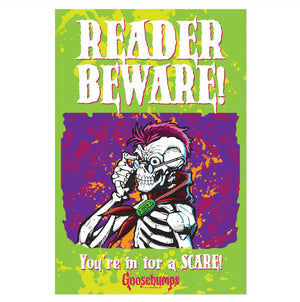Goosebumps – Reader Beware Metal Sign