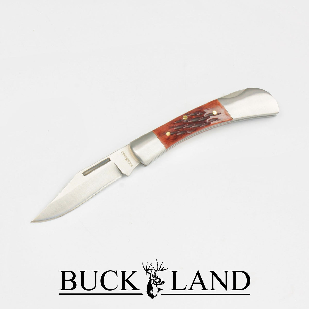 Buckland "The Rancher" Cow Bone Handle Locking Folding Knife