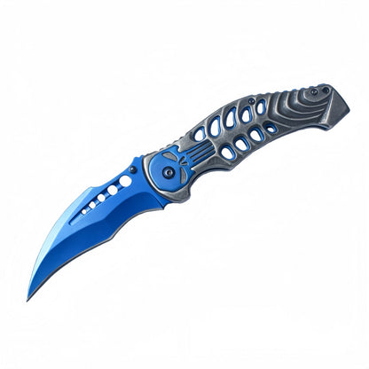 Titanium Curler Liner Lock Folding Knife
