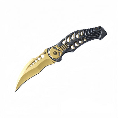 Golden Curler Liner Lock Folding Knife