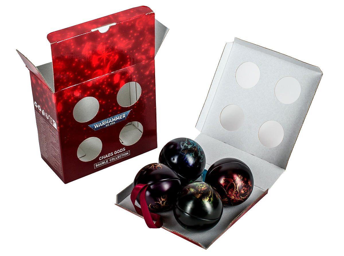 Warhammer 40,000: Chaos God Baubles (4 pack)