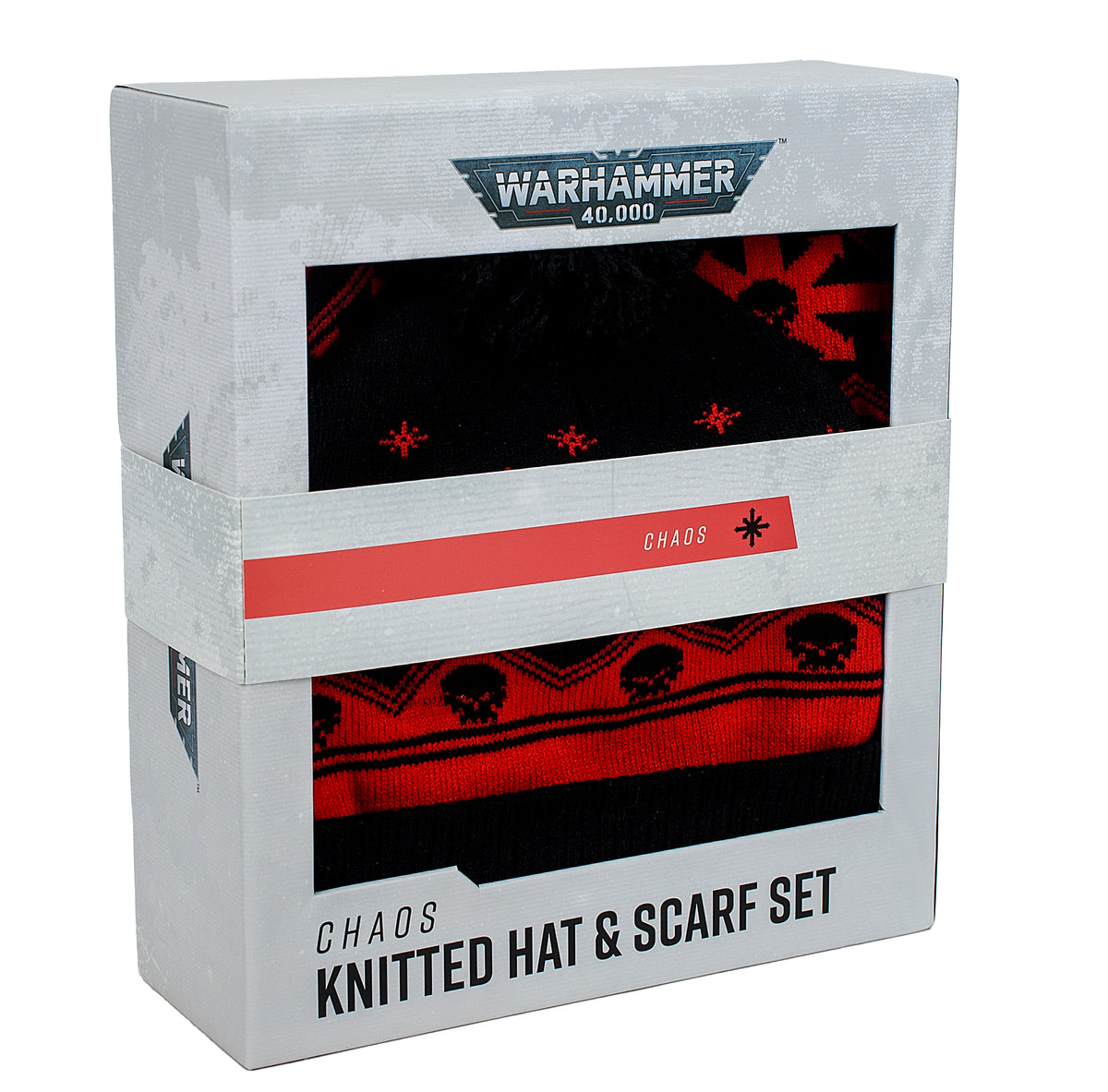 Warhammer Chaos Knitted Hat and Scarf Set