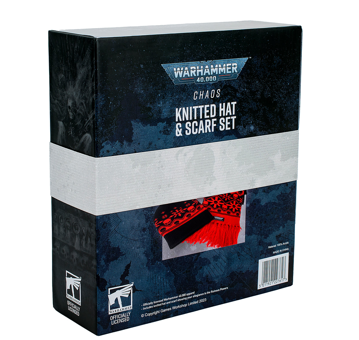 Warhammer Chaos Knitted Hat and Scarf Set