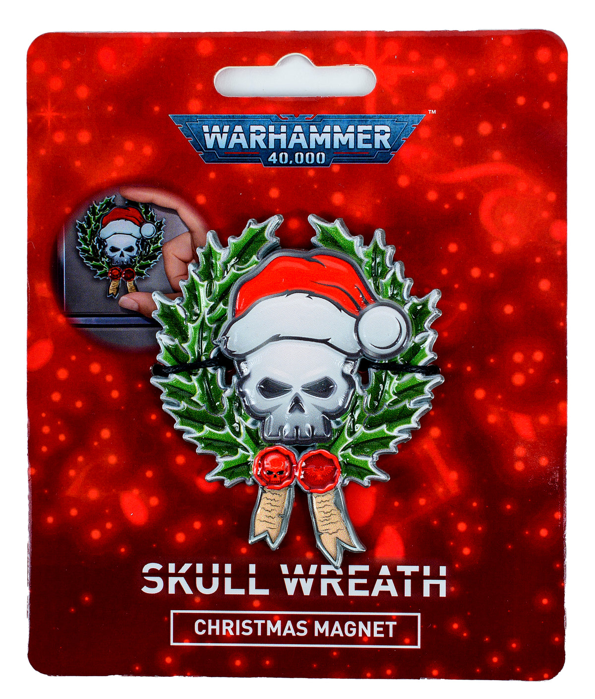 Warhammer 40,000: Skull Christmas Wreath Magnet