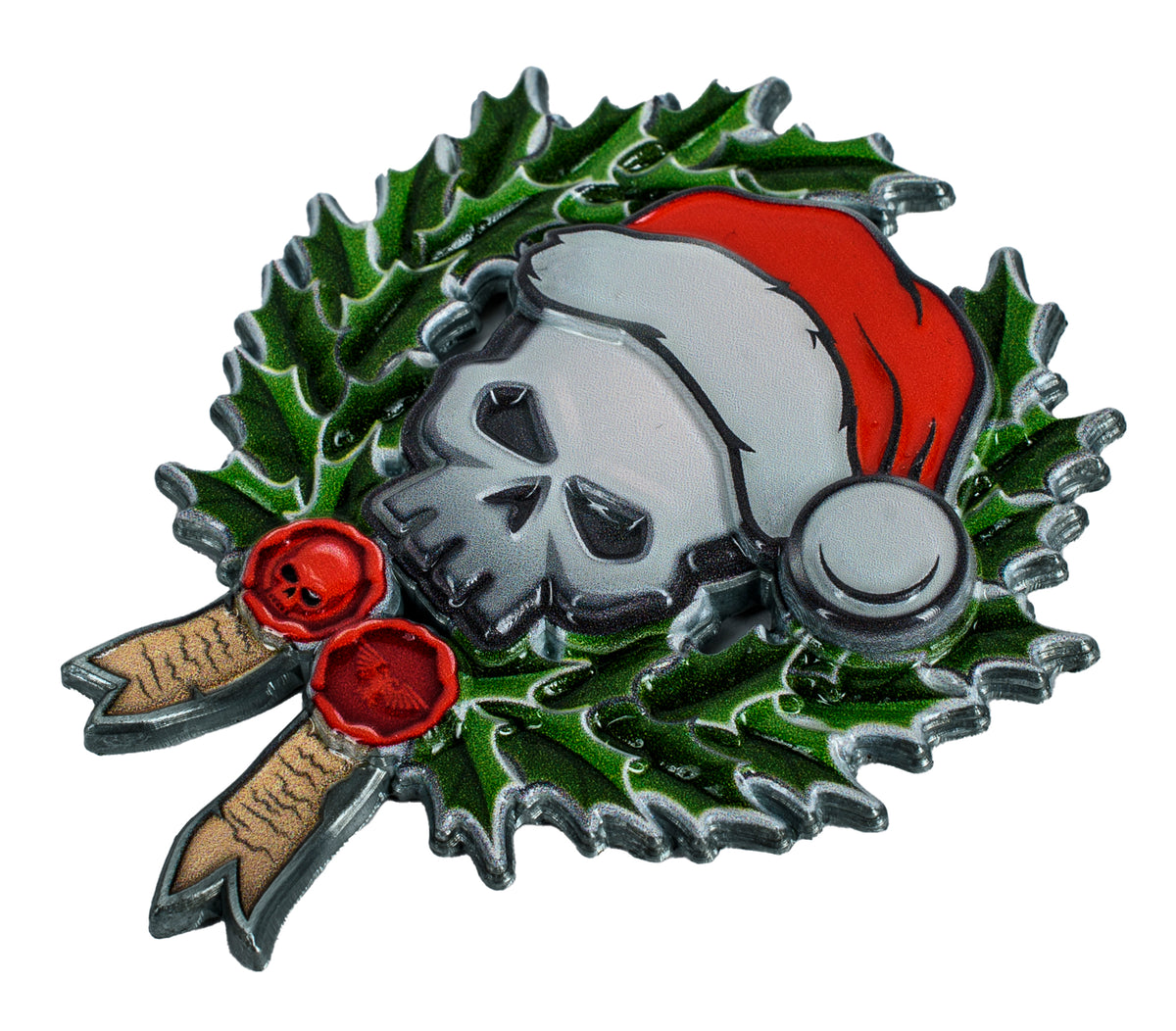 Warhammer 40,000: Skull Christmas Wreath Magnet