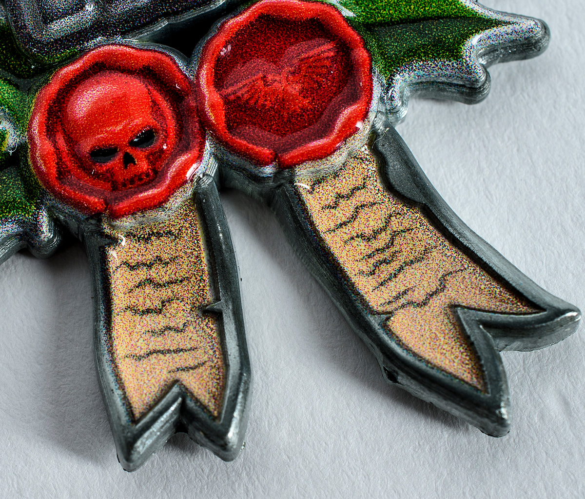 Warhammer 40,000: Skull Christmas Wreath Magnet