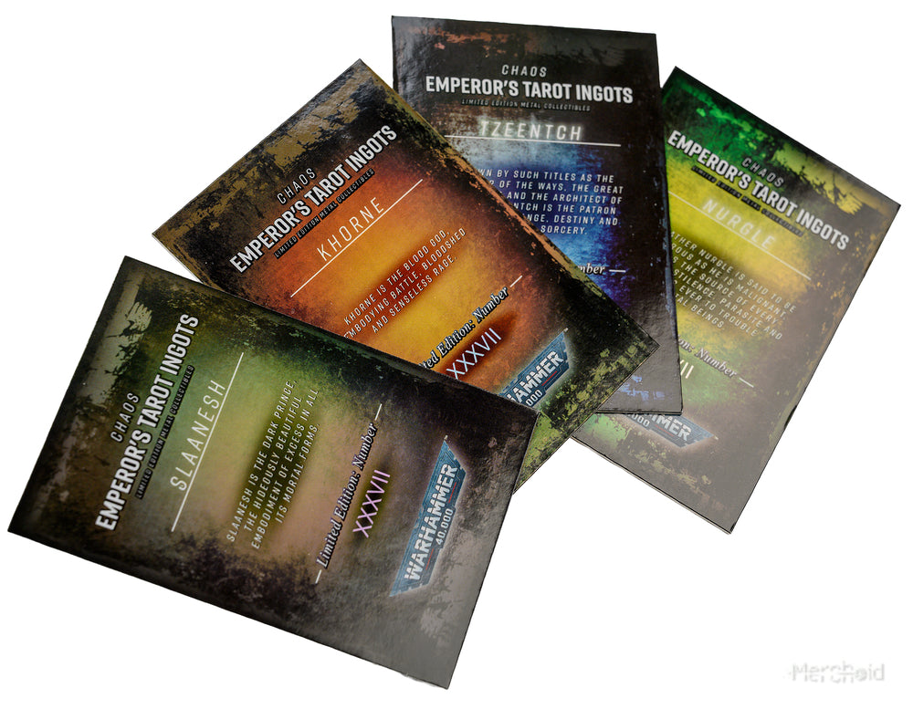 Warhammer 40,000: Imperial Tarot Ingot - Gods (4pk)
