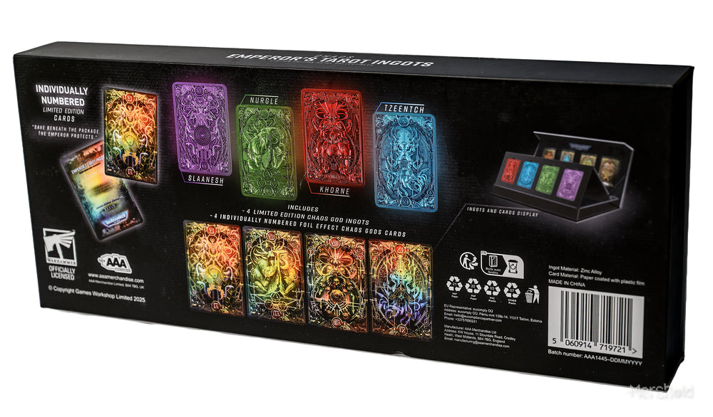 Warhammer 40,000: Imperial Tarot Ingot - Gods (4pk)