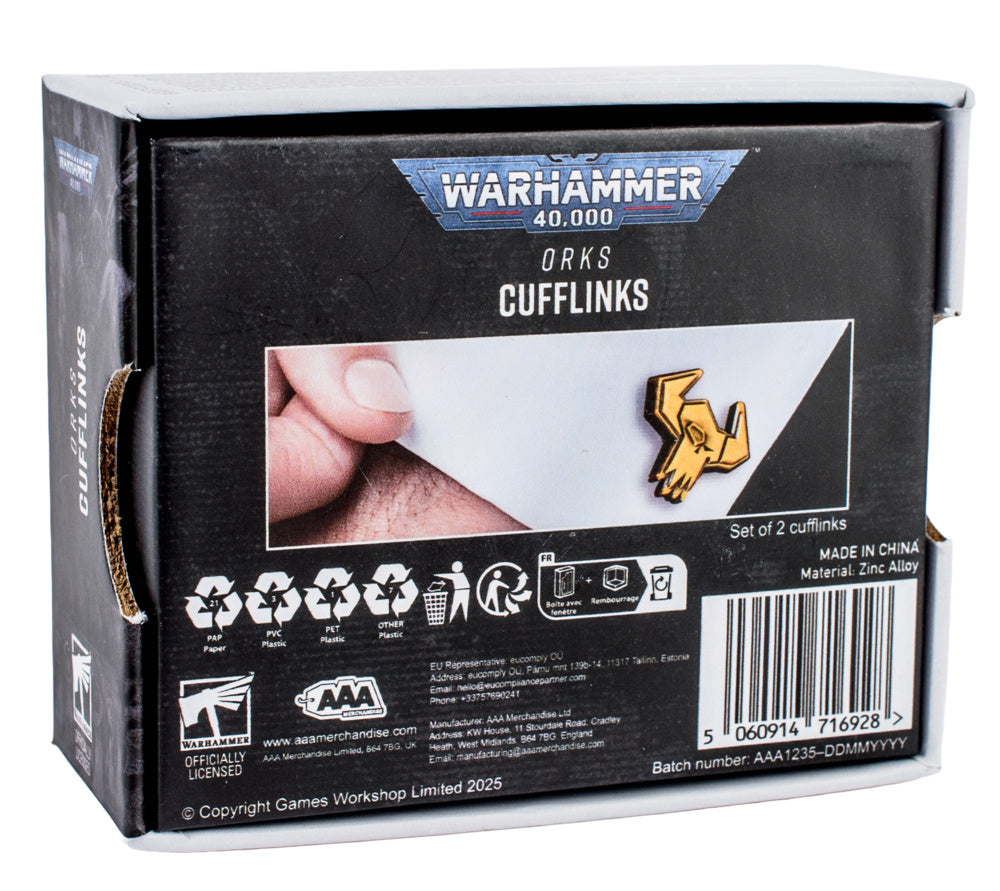 Warhammer 40,000: Orks Cufflinks
