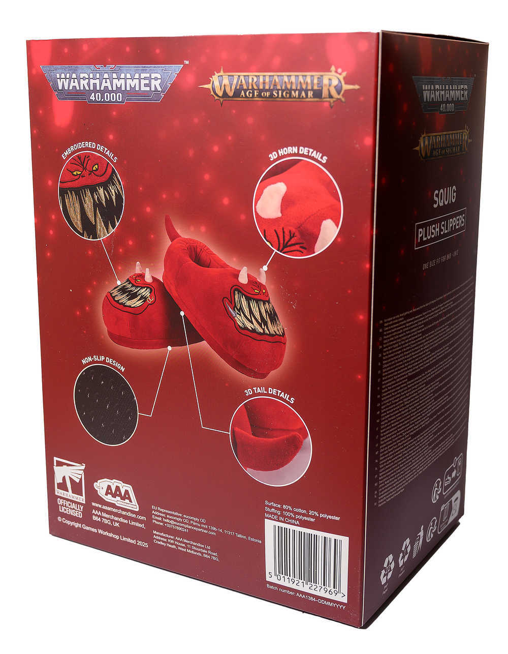 Warhammer 40000: Red Squig Slippers