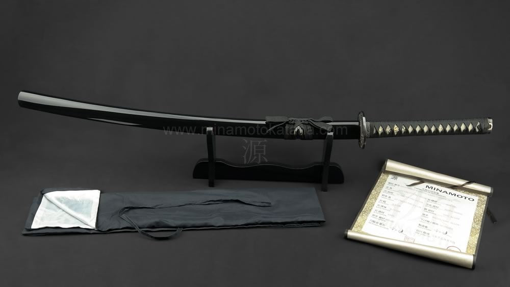 Warrior's Rage' (Black) Hand Forged Katana In 1060 High Carbon Steel