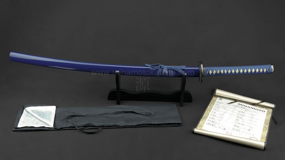 Warrior's Rage' (Blue) Hand Forged Katana In 1060 High Carbon Steel