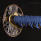 Warrior's Rage' (Blue) Hand Forged Katana In 1060 High Carbon Steel