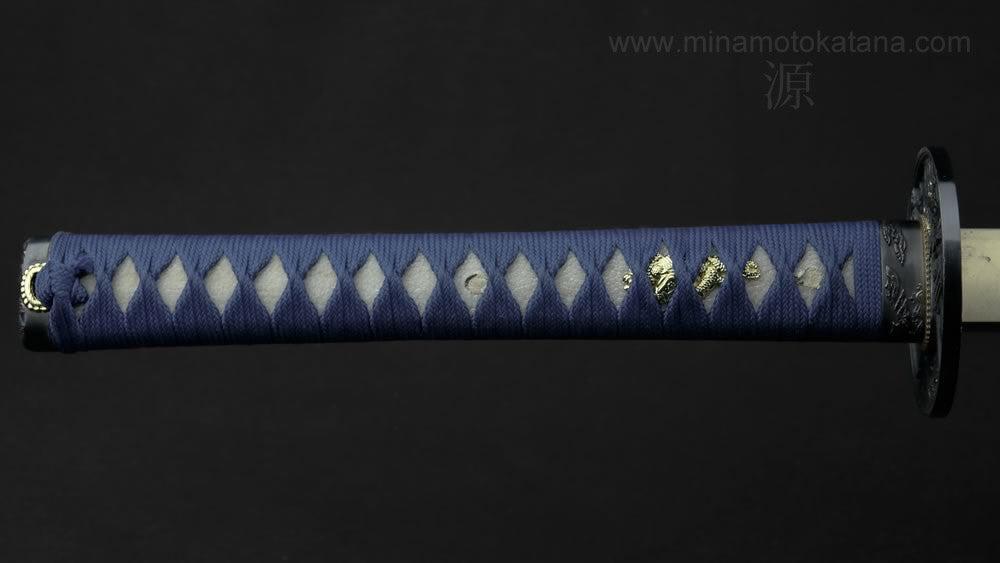 Warrior's Rage' (Blue) Hand Forged Katana In 1060 High Carbon Steel