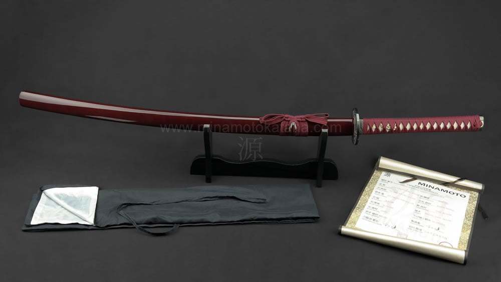 Warrior's Rage' (Red) Hand Forged Katana In 1060 High Carbon Steel