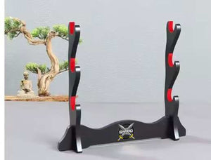 The Sword Stall Triple Display Stand (Velvet Lined)