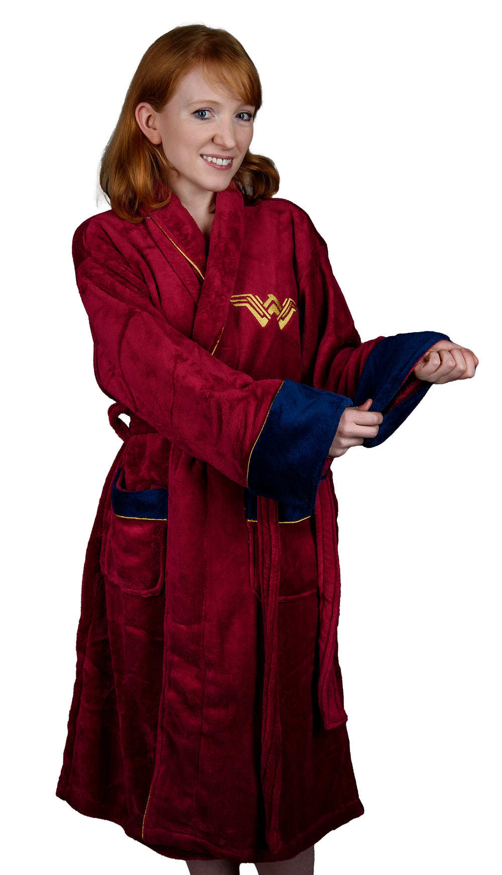 Wonder Woman: Ladies Fleece Hoodless Robe