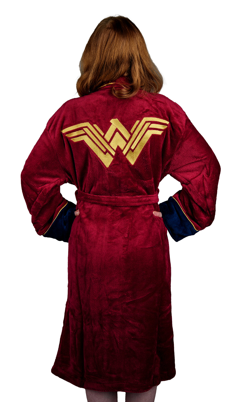 Wonder Woman: Ladies Fleece Hoodless Robe