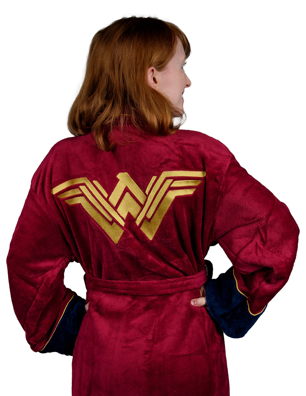 Wonder Woman: Ladies Fleece Hoodless Robe