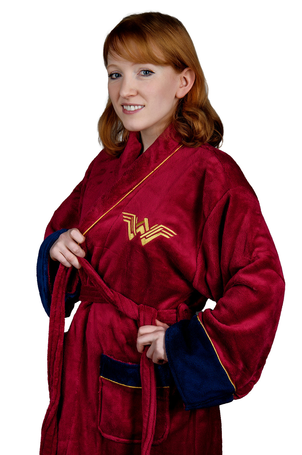 Wonder Woman: Ladies Fleece Hoodless Robe